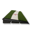 Golf Draw Board training aid front view showing turf surface and alignment guides